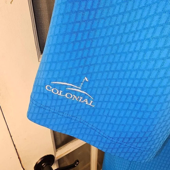 Nike Dri Fit Tiger Woods Collection‎ Mens Blue Short Sleeve Polo Shirt Medium - Picture 3 of 5